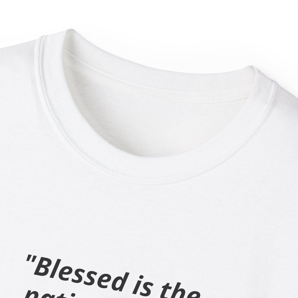 American Flag Psalm 33:12 T-Shirt — Patriotic Christian Tee