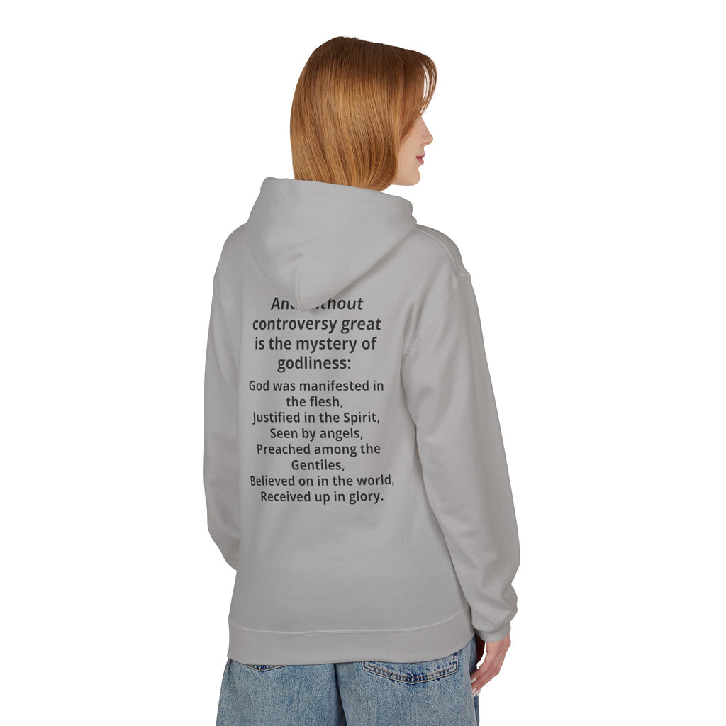 Holy Bible Hoodie — 1 Timothy 3:16 Scripture Pullover
