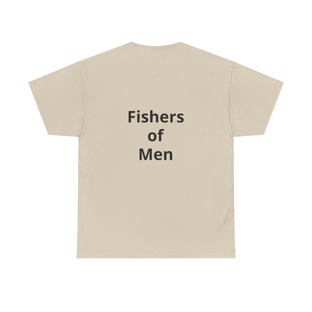 Christian Fish Tee — "Fish of Life" Front + "Fishers of Men" Back