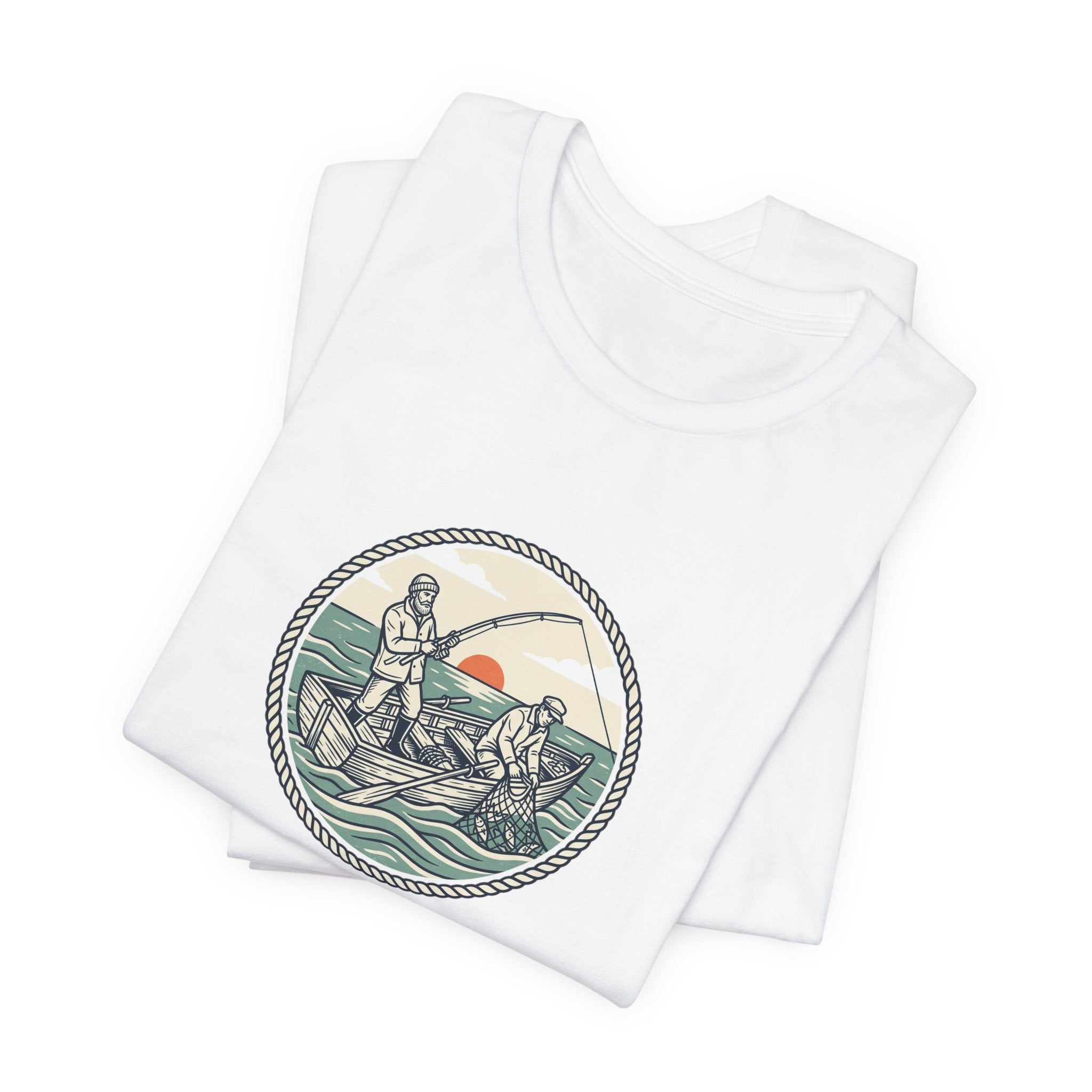 Follow Me Fishermen T-Shirt – Matthew 4:19 Christian Fishing Tee