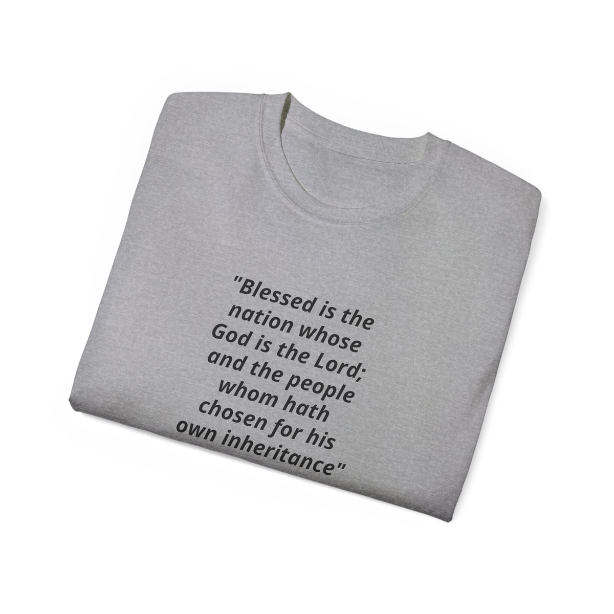 American Flag Psalm 33:12 T-Shirt — Patriotic Christian Tee