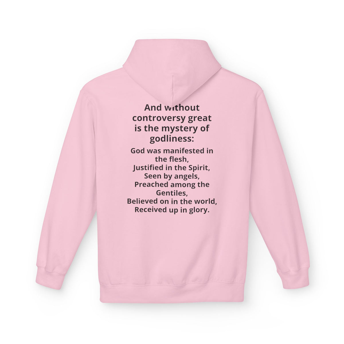 Holy Bible Hoodie — 1 Timothy 3:16 Scripture Pullover