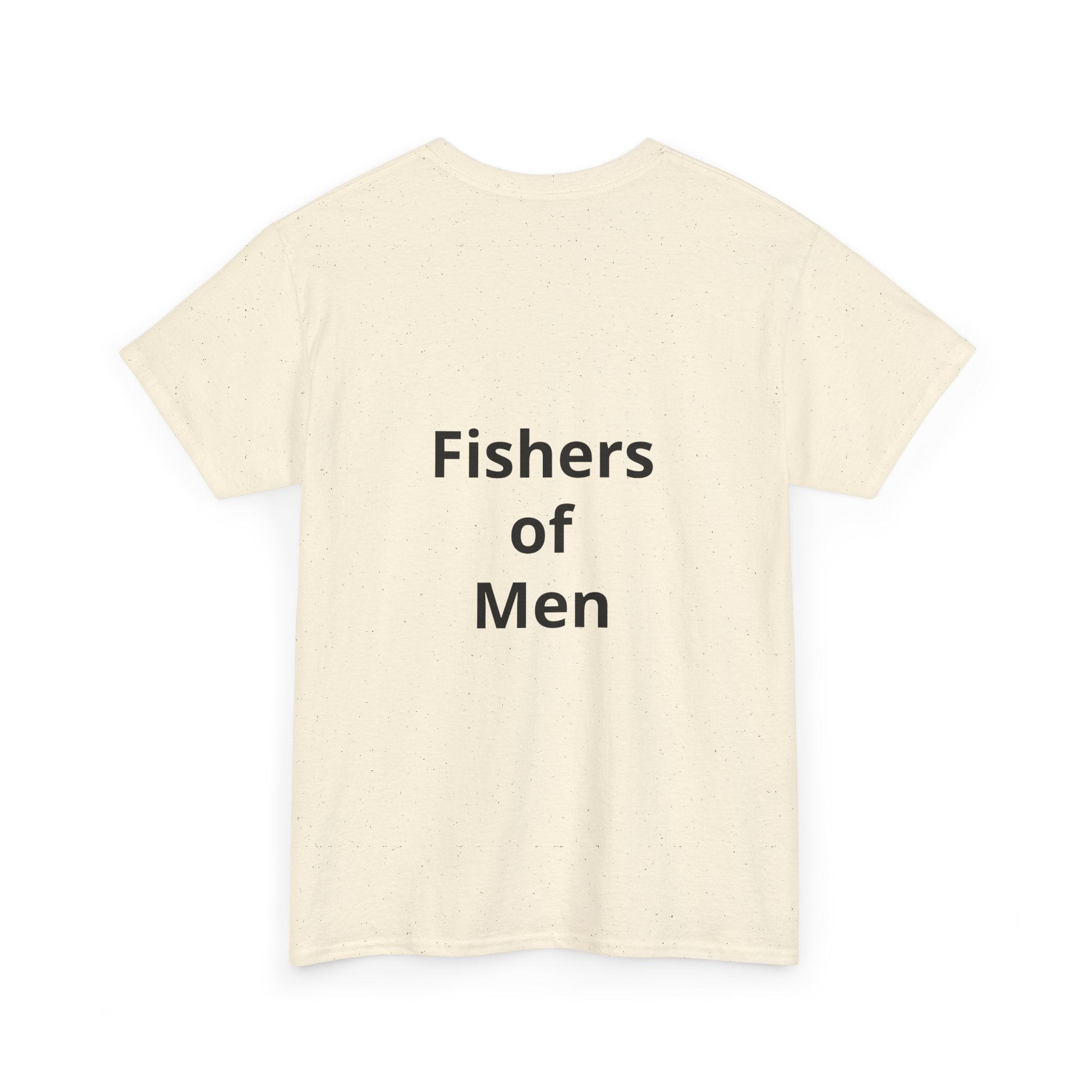 Christian Fish Tee — "Fish of Life" Front + "Fishers of Men" Back