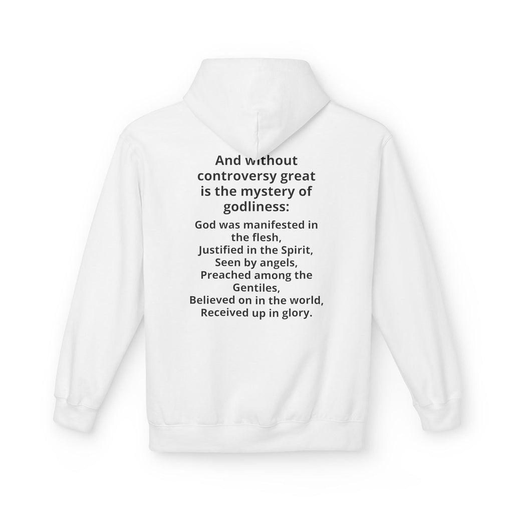 Holy Bible Hoodie — 1 Timothy 3:16 Scripture Pullover