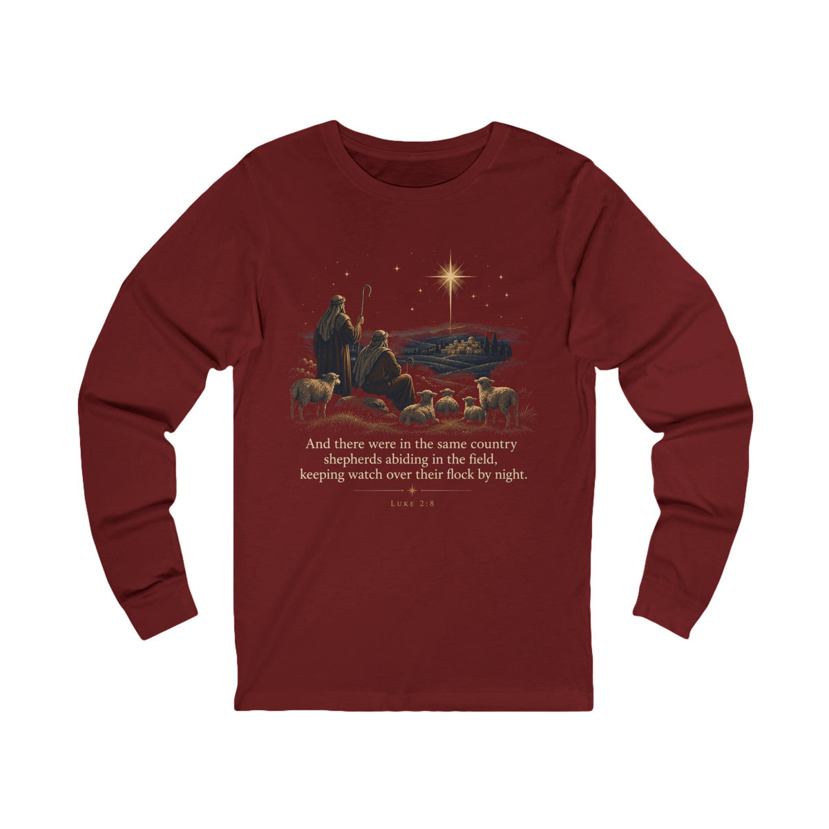 Nativity Scene Christmas Long Sleeve T-Shirt