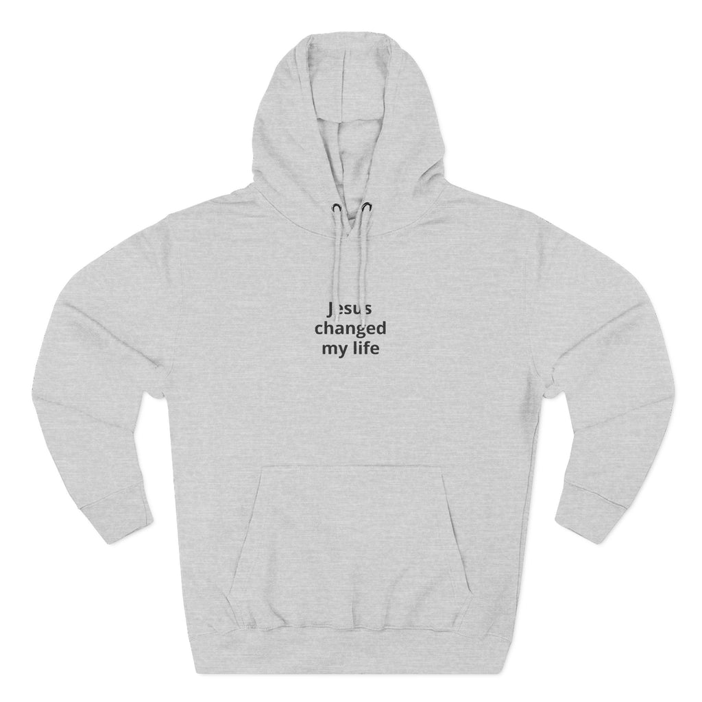 Three-Panel Fleece Hoodie