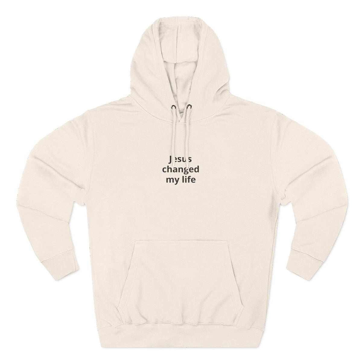 Three-Panel Fleece Hoodie