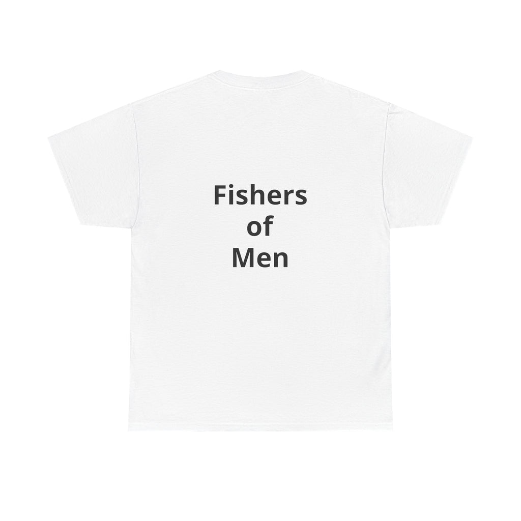 Christian Fish Tee — "Fish of Life" Front + "Fishers of Men" Back