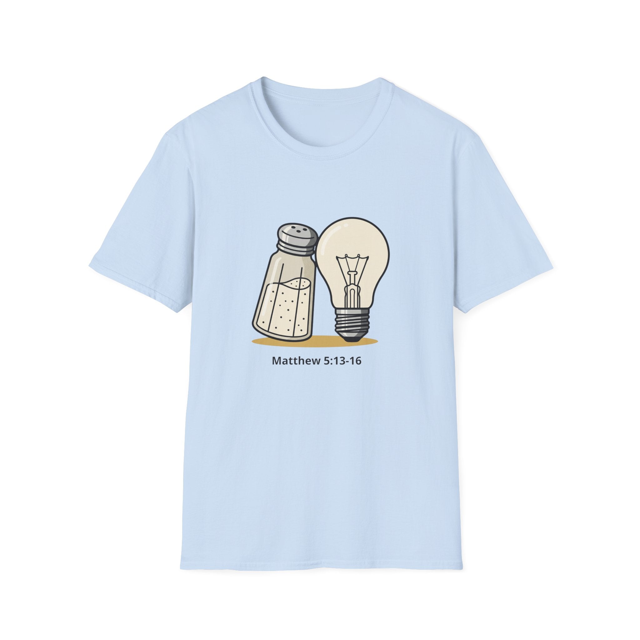 Personalized Salt & Light T-Shirt — Custom Name & Date (Matthew 5:13-16)