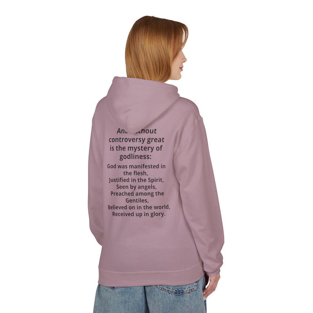 Holy Bible Hoodie — 1 Timothy 3:16 Scripture Pullover