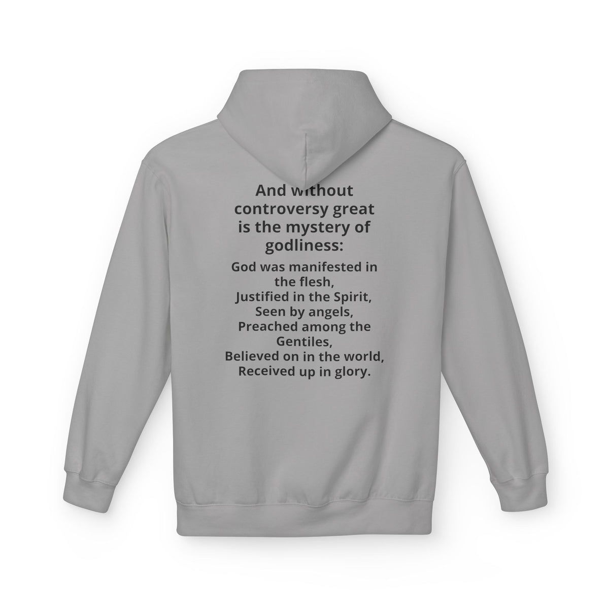Holy Bible Hoodie — 1 Timothy 3:16 Scripture Pullover