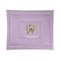 Christian Angel Comforter — "I Am Always With You" Matthew 28:20 Lavender Bedspread