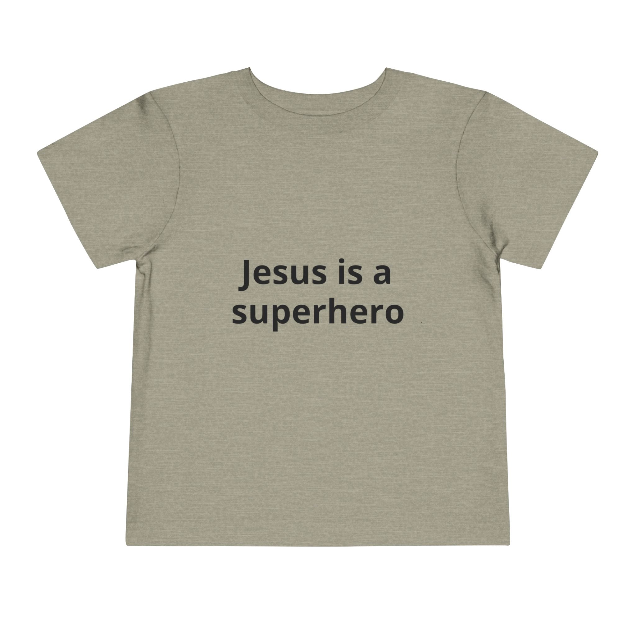 Toddler Tee - "Jesus is a Superhero" Christian Kids Shirt