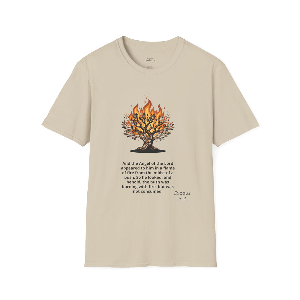 Burning Bush T-Shirt - Exodus 3:1-5 Christian Faith Tee