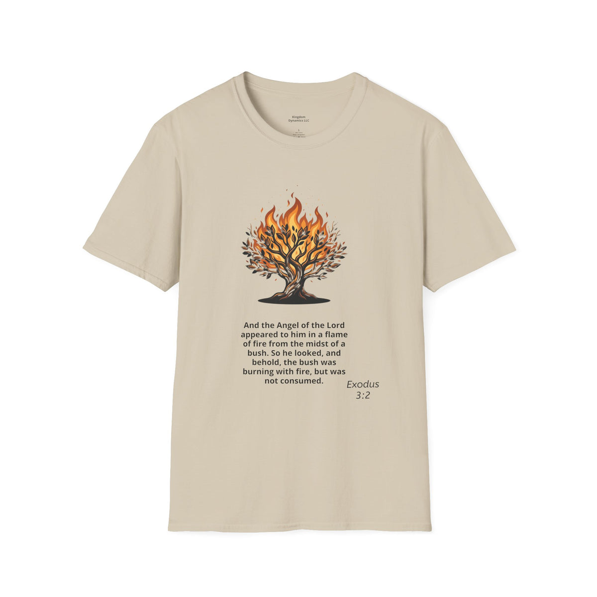 Burning Bush T-Shirt - Exodus 3:1-5 Christian Faith Tee