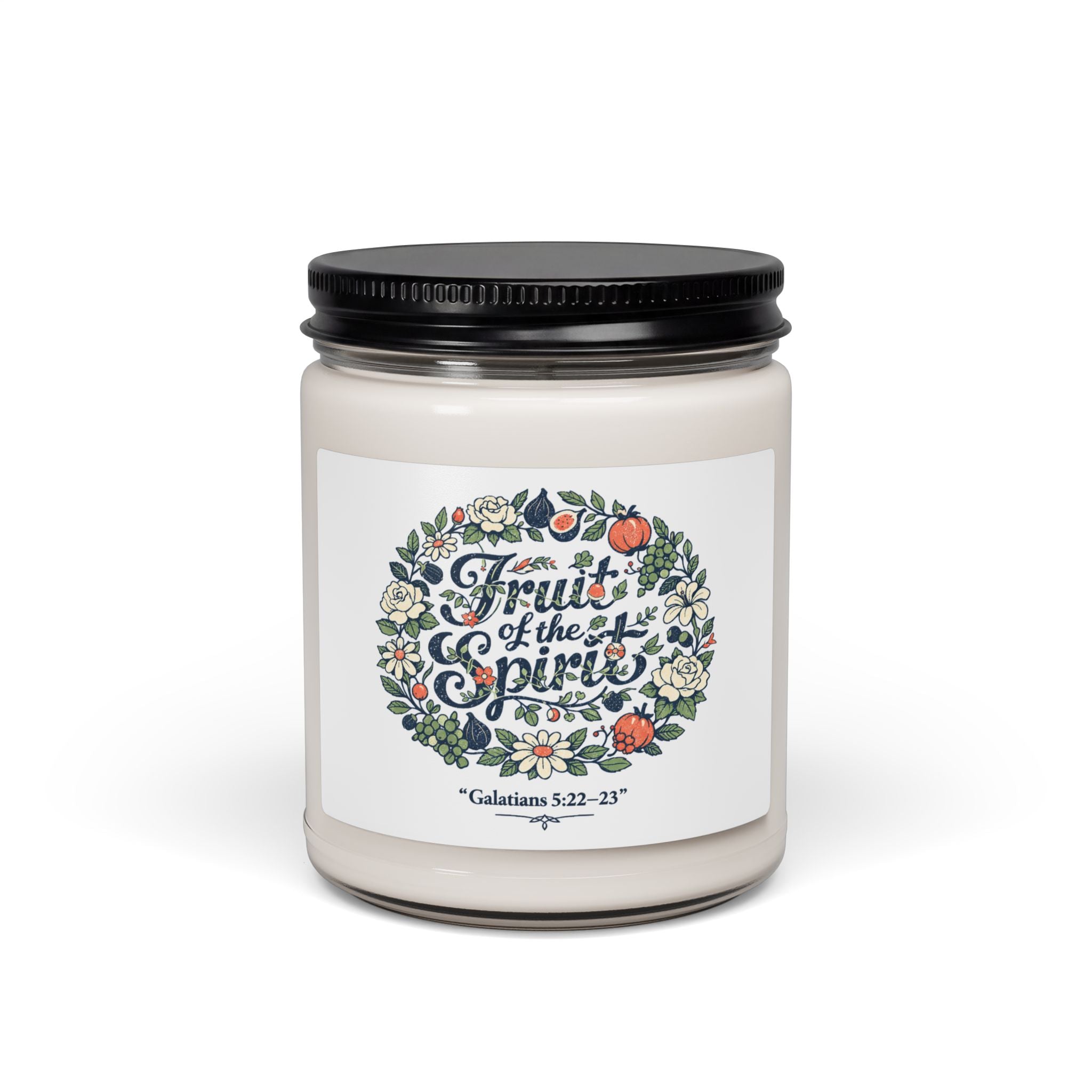 Soy Candle — 'Love, Joy, Peace' Inspirational Scented 9oz Jar