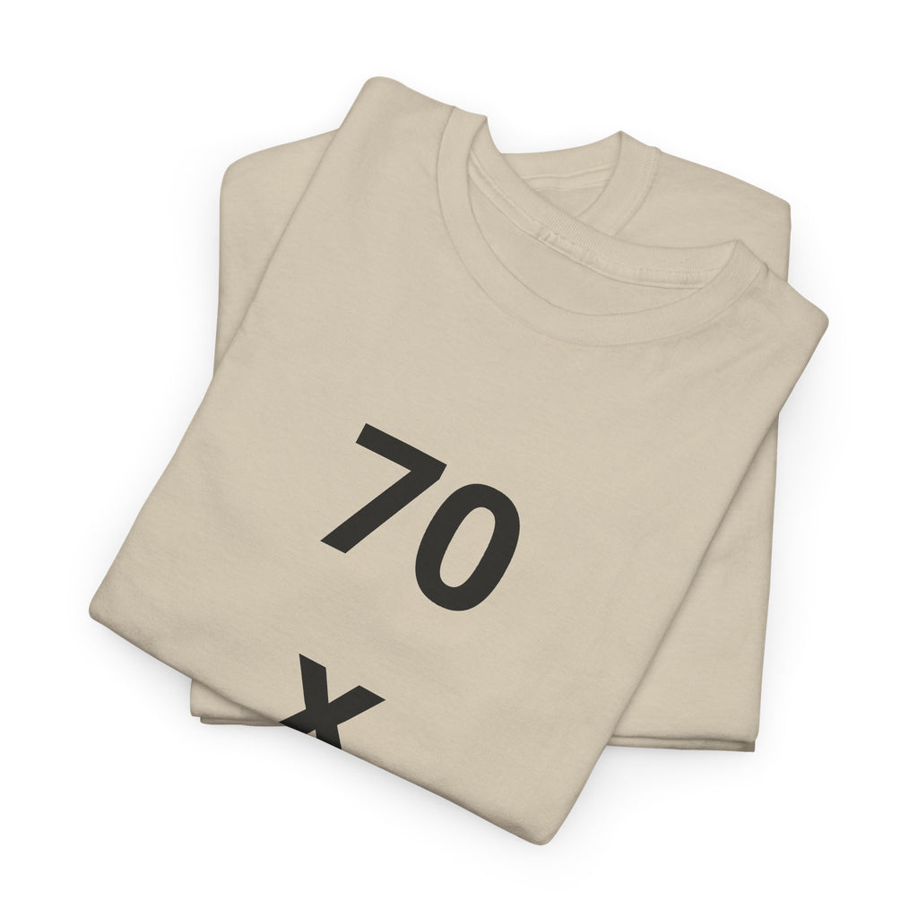 Christian Tee — "7 x 70" Matthew 18:22 Forgiveness T-Shirt