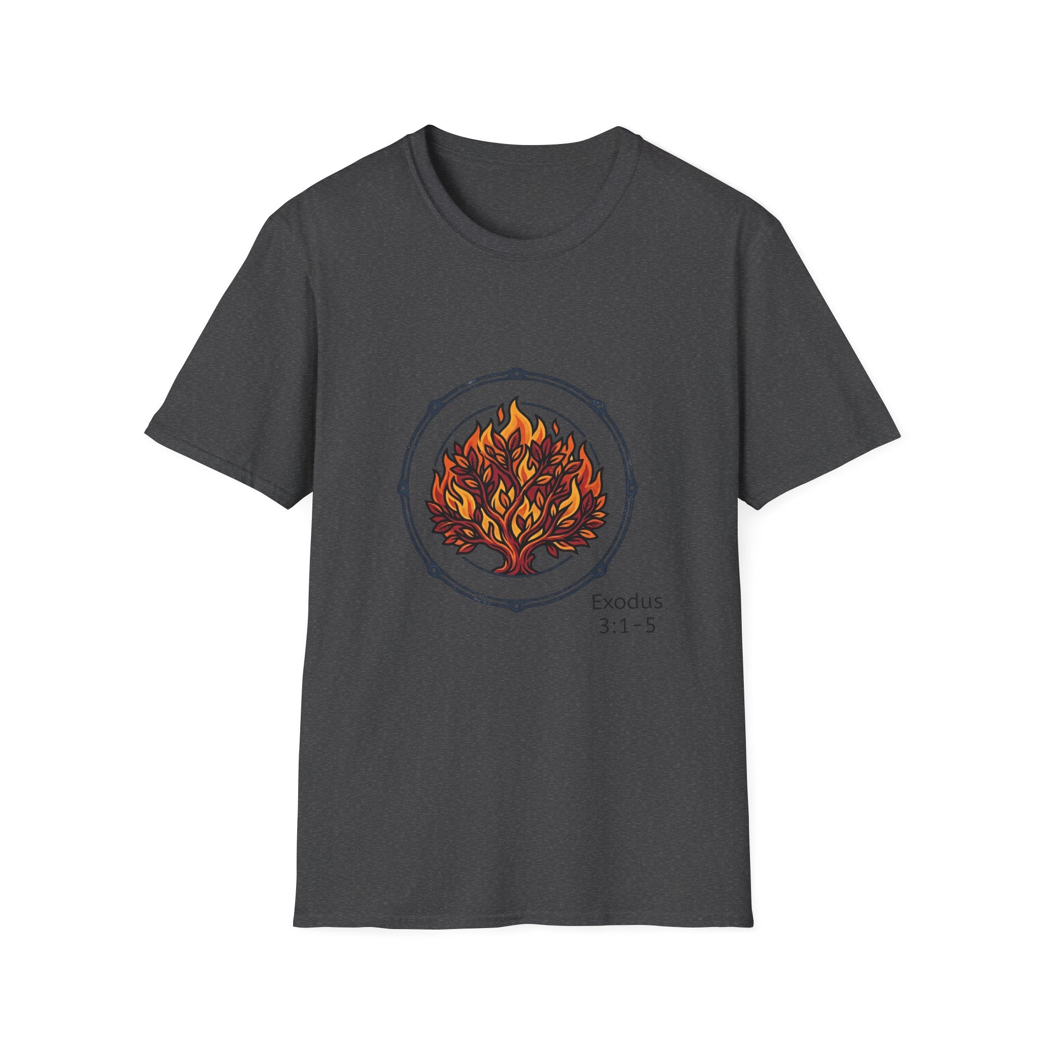 Burning Bush T-Shirt - Exodus 3:1-5 Christian Faith Tee