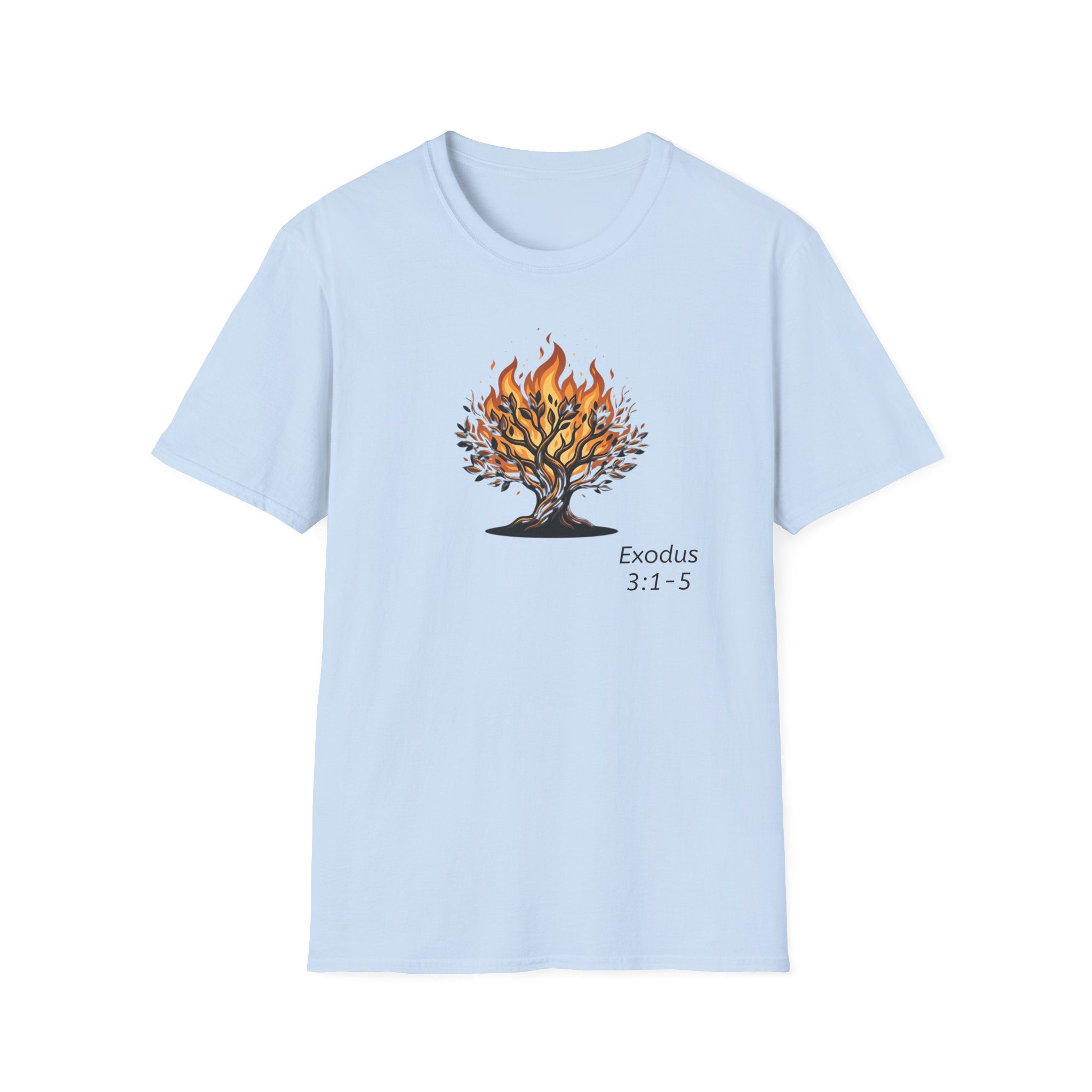 Burning Bush T-Shirt - Exodus 3:1-5 Christian Faith Tee