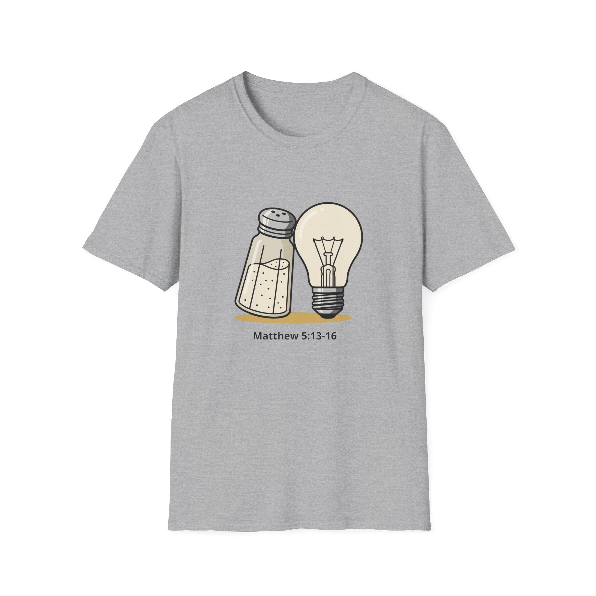 Personalized Salt & Light T-Shirt — Custom Name & Date (Matthew 5:13-16)
