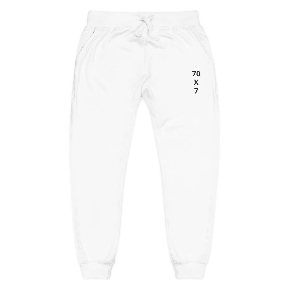 Embroidered "70 x 7" Fleece Sweatpants — Minimal Comfort Joggers