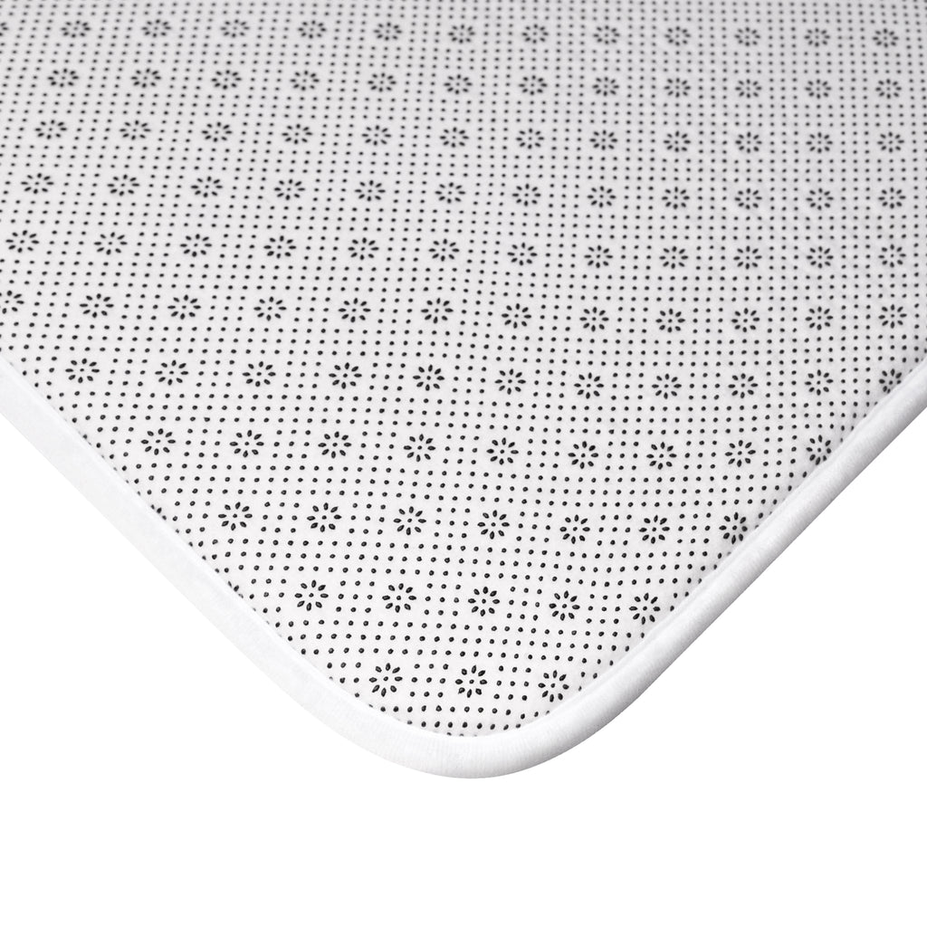 Butterfly Psalm Bath Mat — 'He who dwells...' Religious Decorative Bathroom Rug