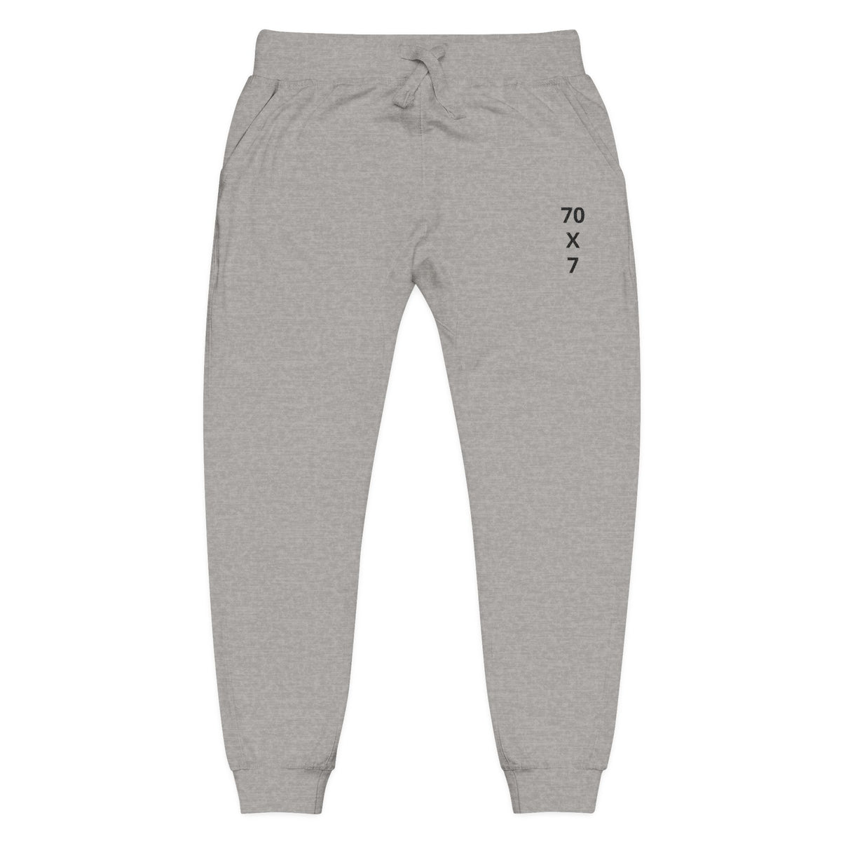 Embroidered "70 x 7" Fleece Sweatpants — Minimal Comfort Joggers