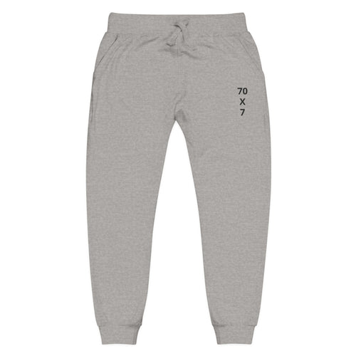 Embroidered "70 x 7" Fleece Sweatpants — Minimal Comfort Joggers
