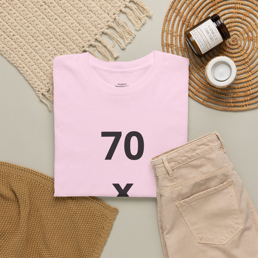 Christian Tee — "7 x 70" Matthew 18:22 Forgiveness T-Shirt