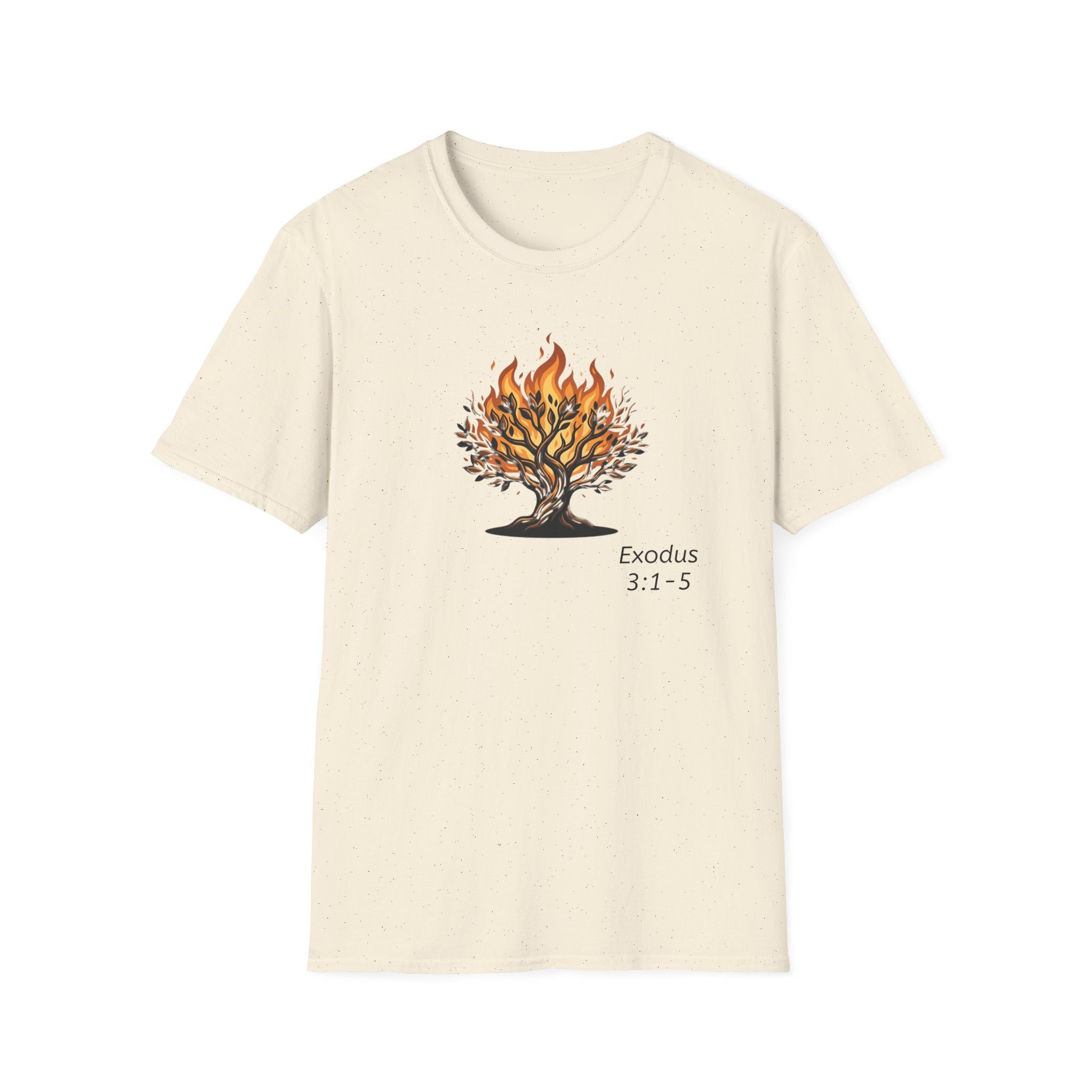 Burning Bush T-Shirt - Exodus 3:1-5 Christian Faith Tee