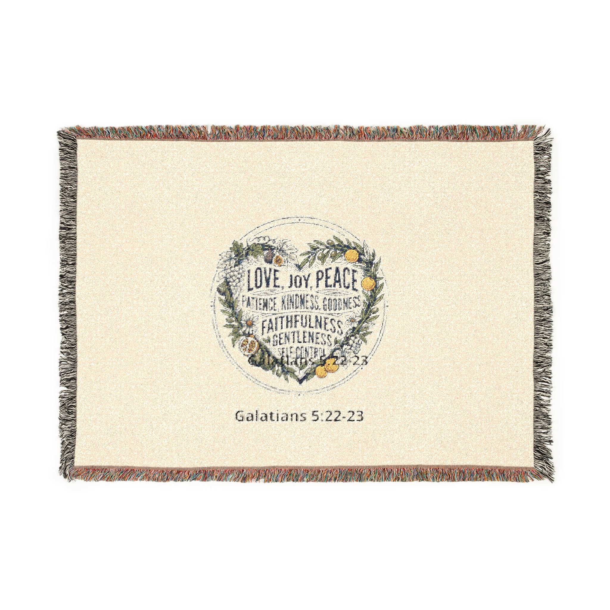 Woven Blanket: Cozy Map Heart Throw Blanket — Home City Heartbeat Design