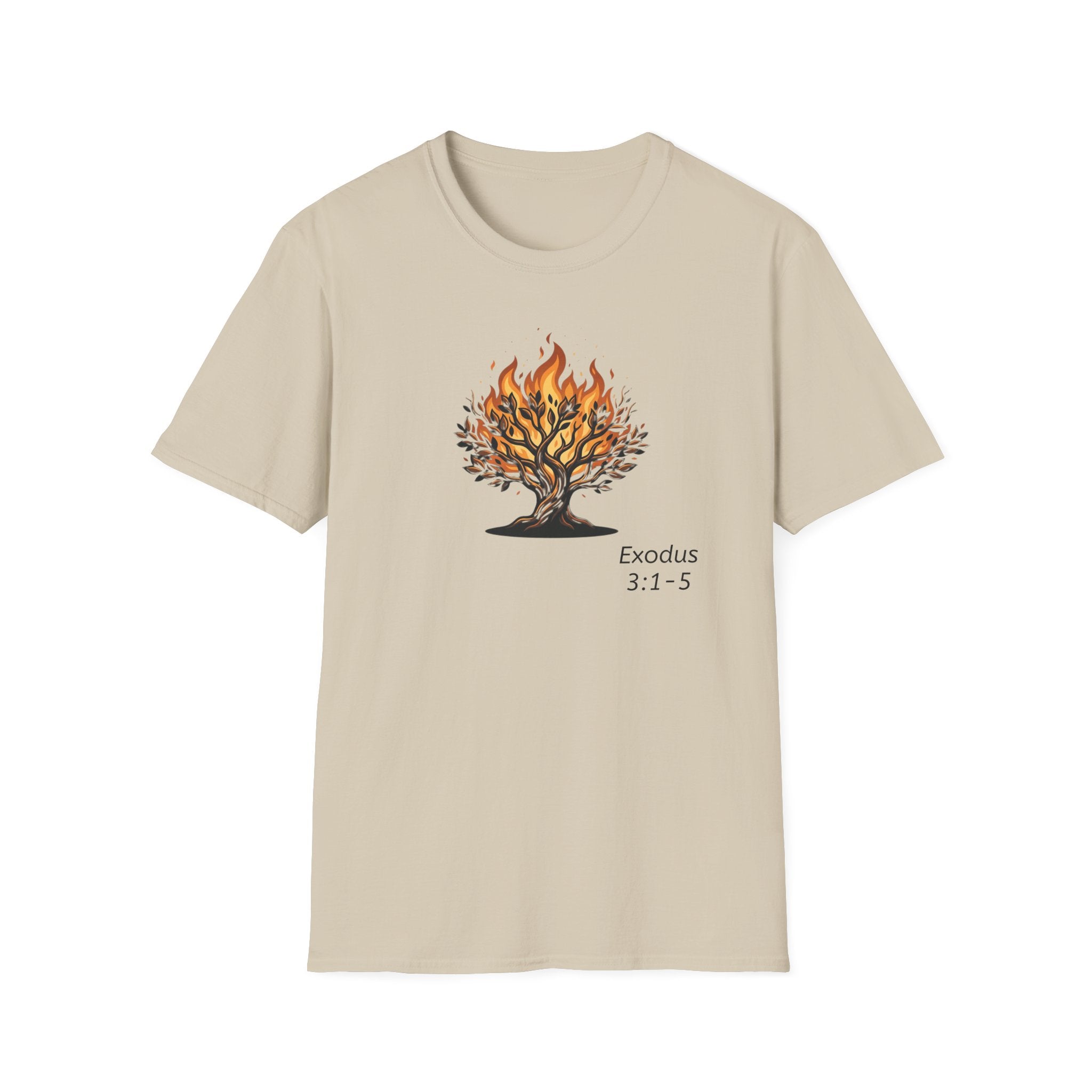 Burning Bush T-Shirt - Exodus 3:1-5 Christian Faith Tee