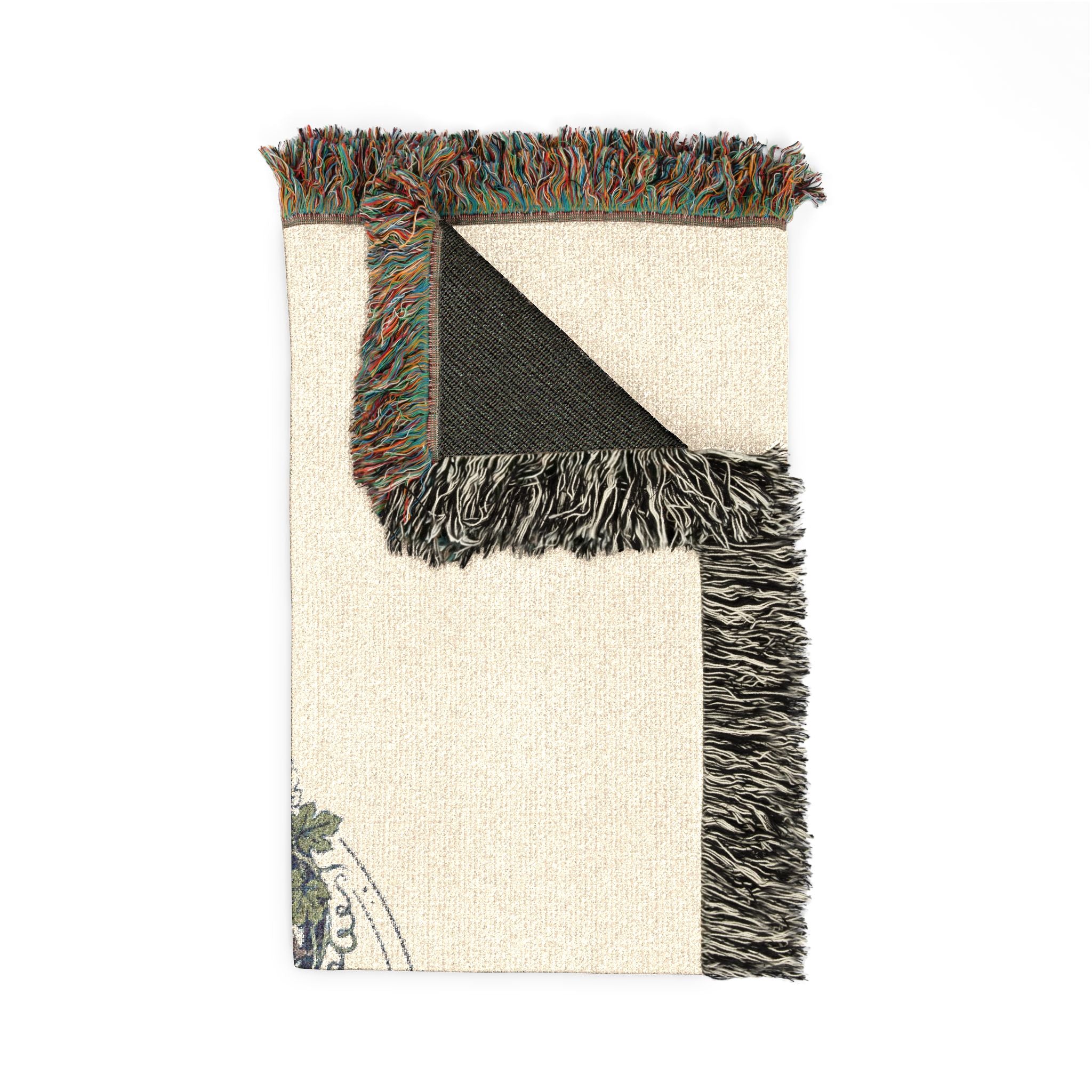 Woven Blanket: Cozy Map Heart Throw Blanket — Home City Heartbeat Design
