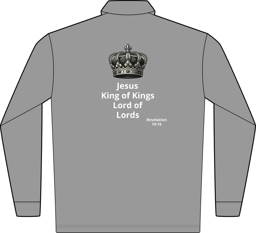 Lord of Lords / King of Kings Long Sleeve Polo — Embroidered Faith Polo