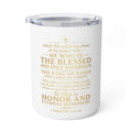 Insulated Coffee Mug - 1 Timothy 6:15-16 Gold Scripture Travel Tumbler