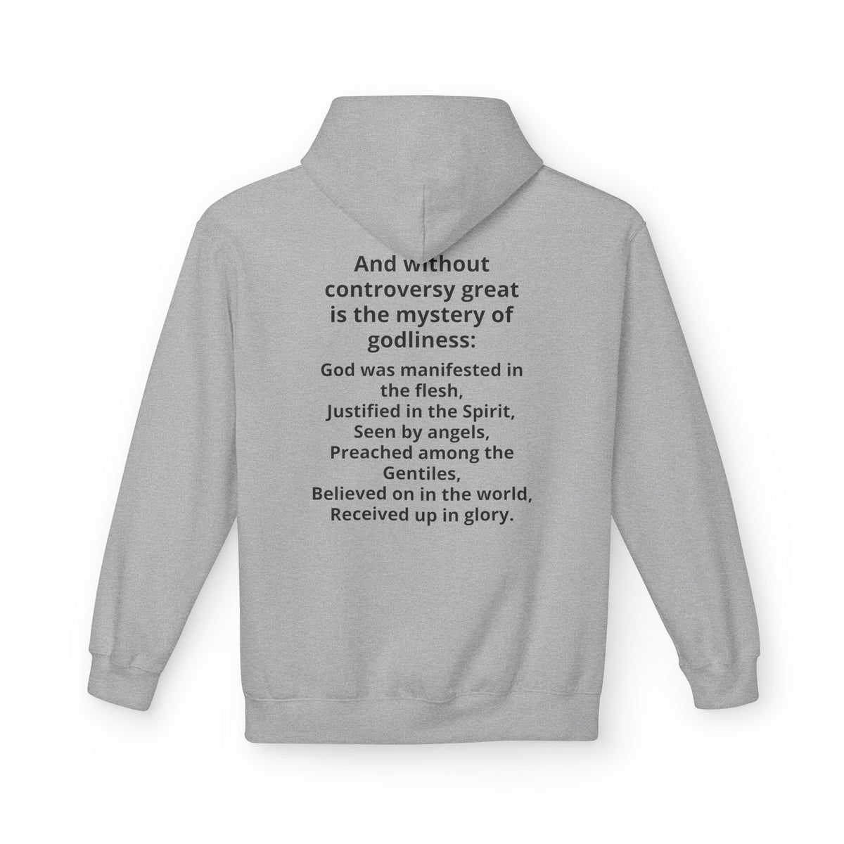 Holy Bible Hoodie — 1 Timothy 3:16 Scripture Pullover