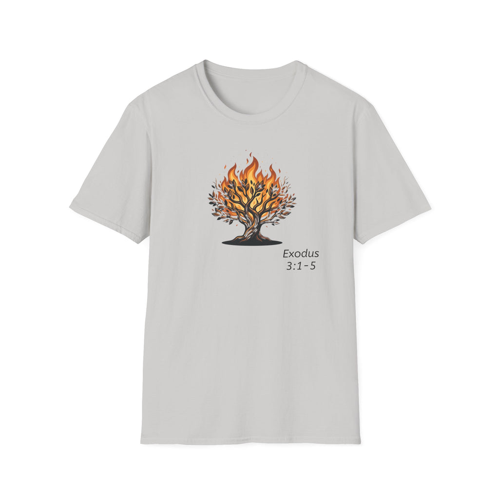 Burning Bush T-Shirt - Exodus 3:1-5 Christian Faith Tee