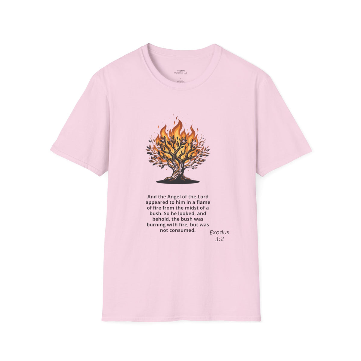 Burning Bush T-Shirt - Exodus 3:1-5 Christian Faith Tee