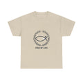 Christian Fish Tee — "Fish of Life" Front + "Fishers of Men" Back