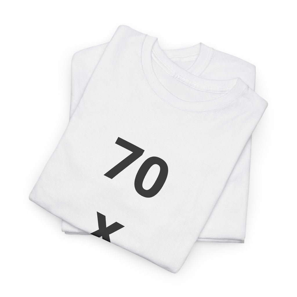 Christian Tee — "7 x 70" Matthew 18:22 Forgiveness T-Shirt