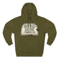 Bible Verse Hoodie — 2 Timothy 2:15 Open Book Design (Basic Instructions Before Leaving Earth)