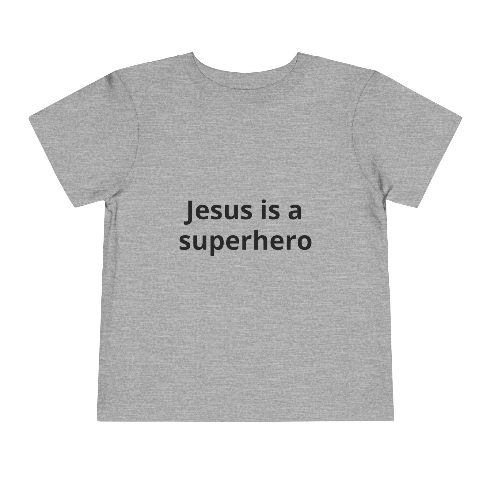 Toddler Tee - "Jesus is a Superhero" Christian Kids Shirt