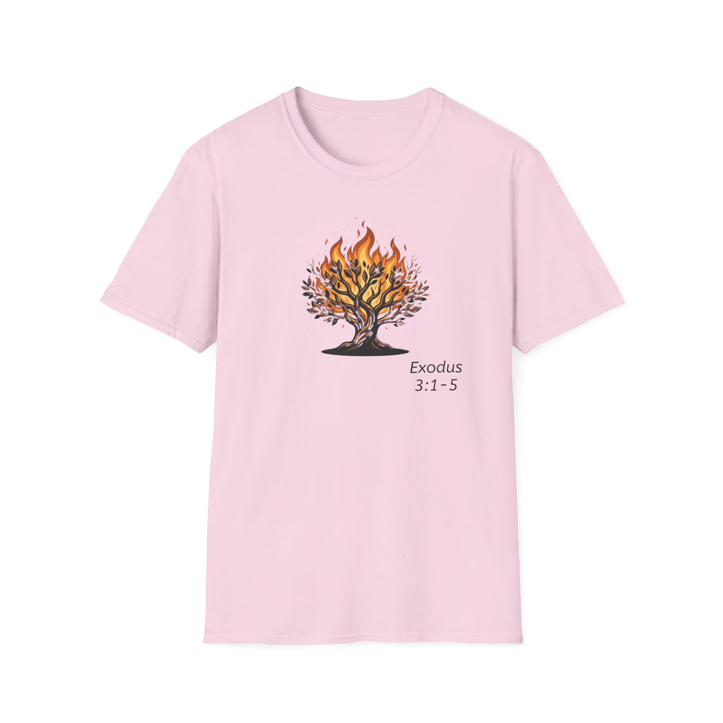 Burning Bush T-Shirt - Exodus 3:1-5 Christian Faith Tee