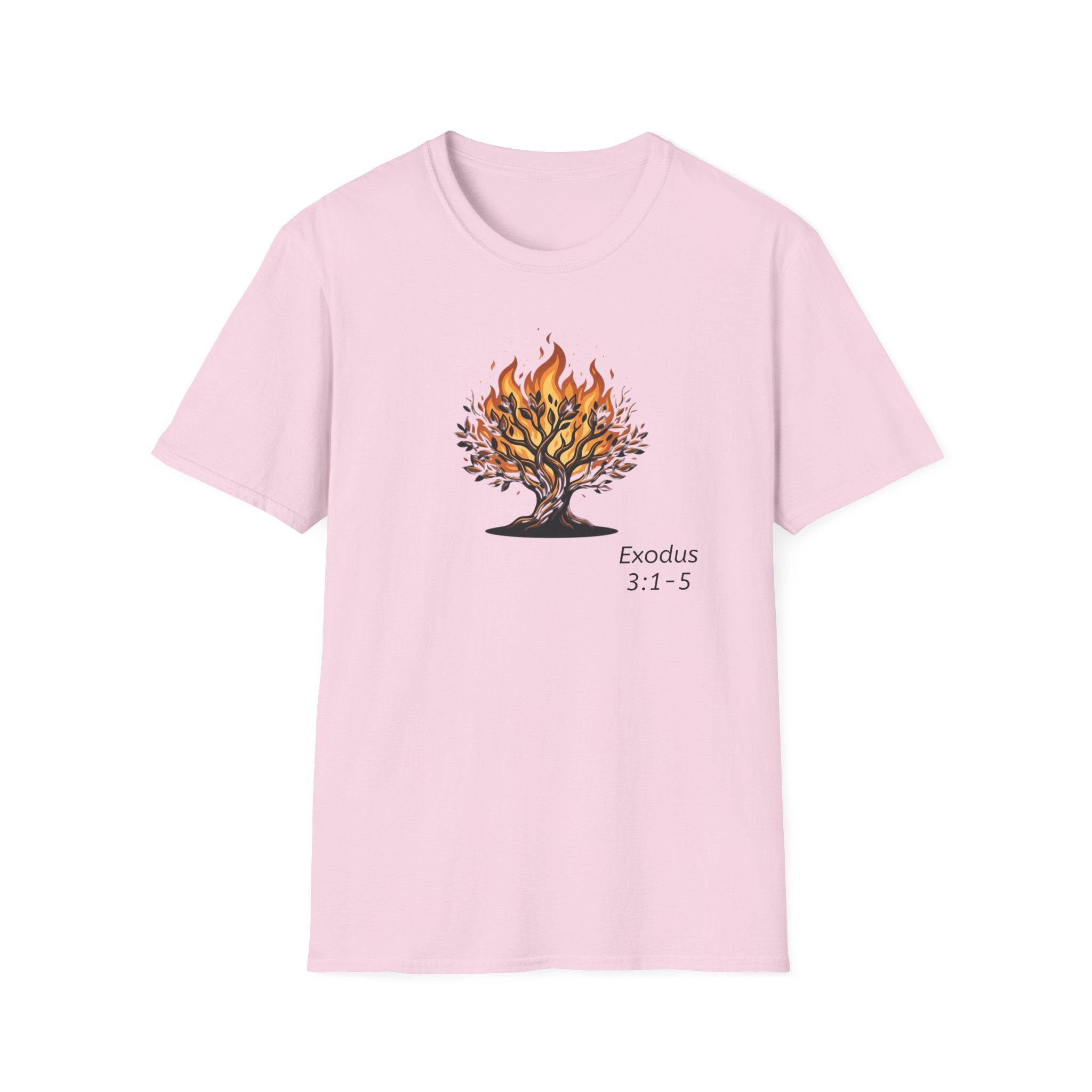 Burning Bush T-Shirt - Exodus 3:1-5 Christian Faith Tee
