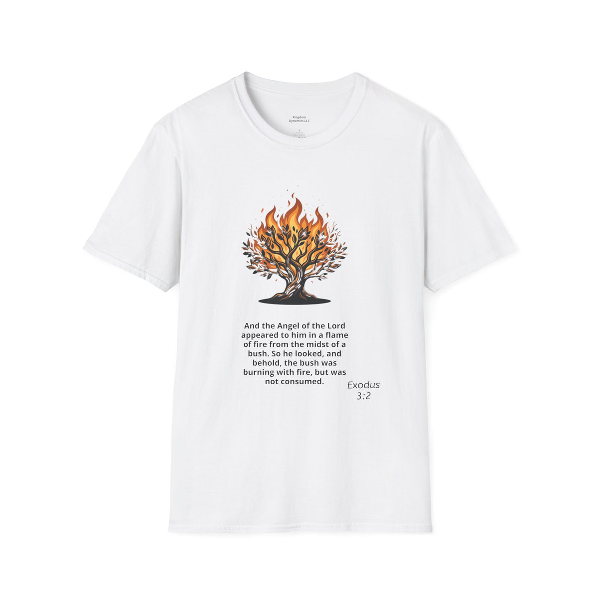 Burning Bush T-Shirt - Exodus 3:1-5 Christian Faith Tee