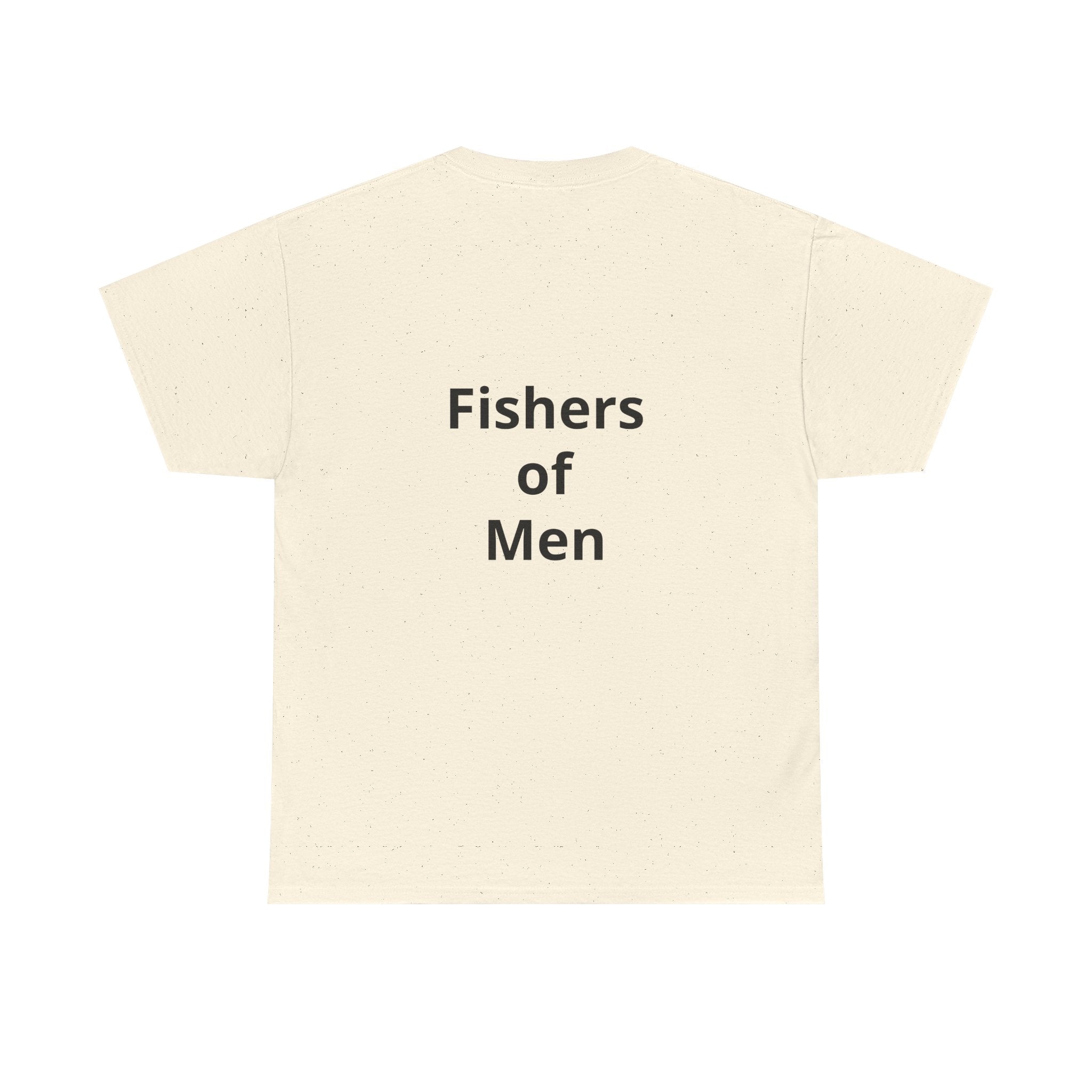 Christian Fish Tee — "Fish of Life" Front + "Fishers of Men" Back