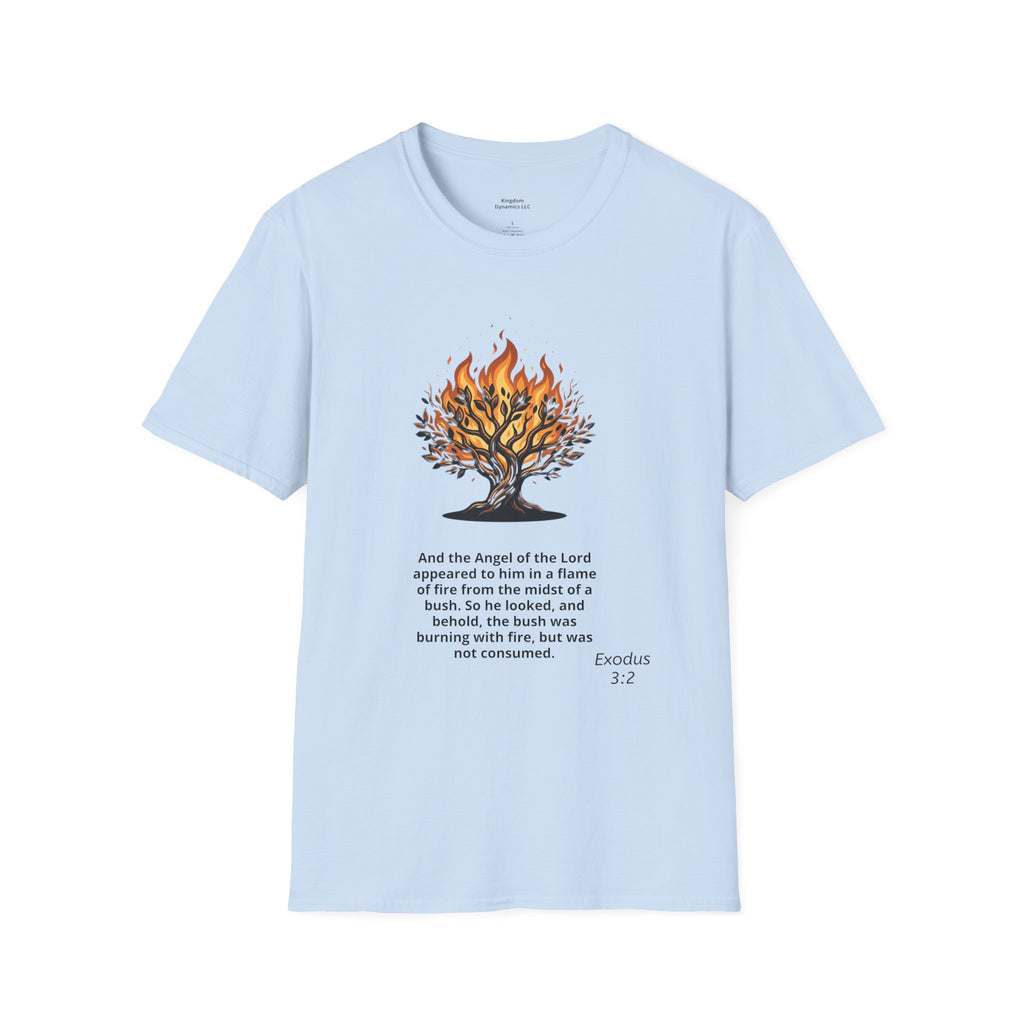 Burning Bush T-Shirt - Exodus 3:1-5 Christian Faith Tee