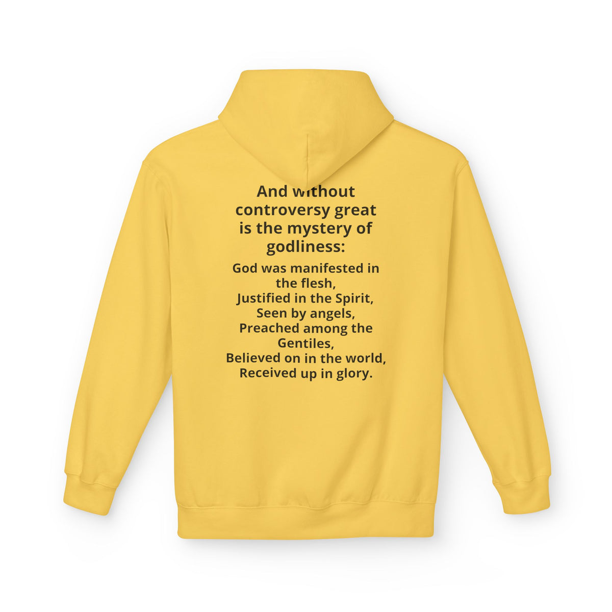 Holy Bible Hoodie — 1 Timothy 3:16 Scripture Pullover