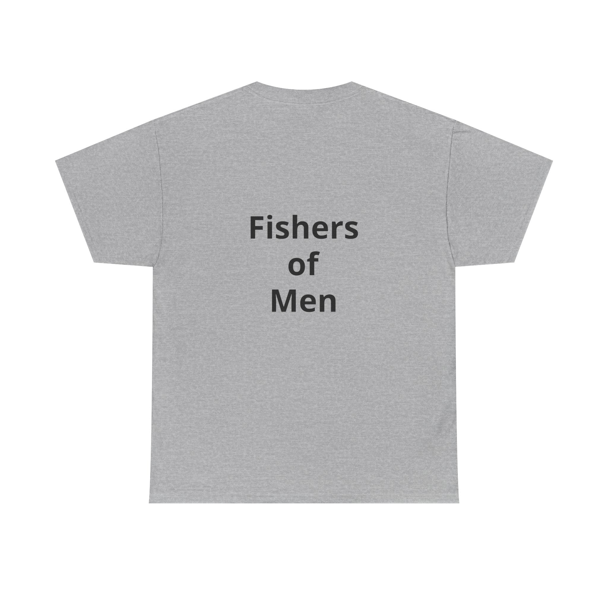 Christian Fish Tee — "Fish of Life" Front + "Fishers of Men" Back