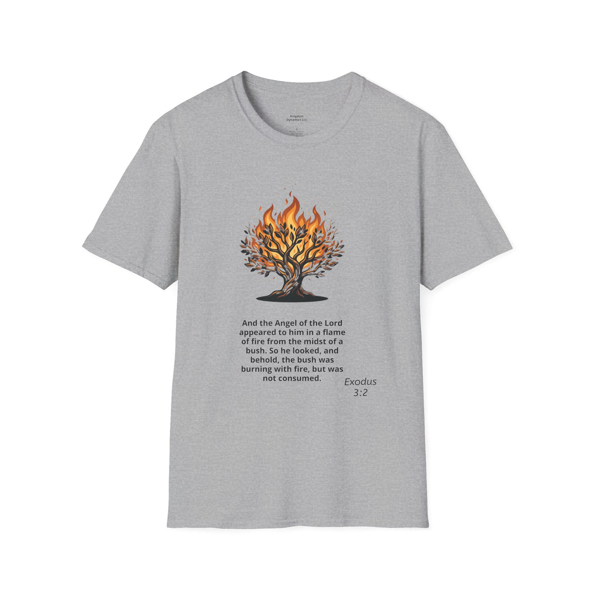 Burning Bush T-Shirt - Exodus 3:1-5 Christian Faith Tee